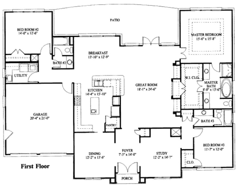 one story house with basement plans 4