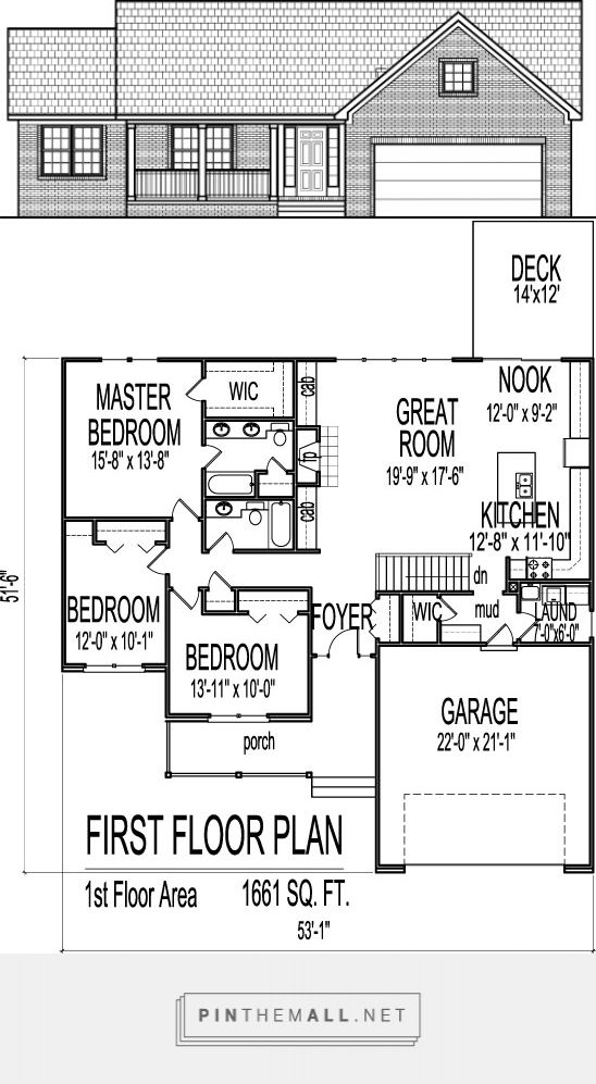 one story three bedroom house plans 5