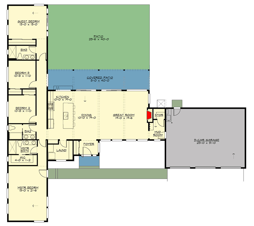 open concept ranch floor plans 5