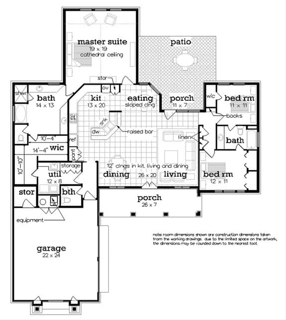 open concept ranch floor plans 4
