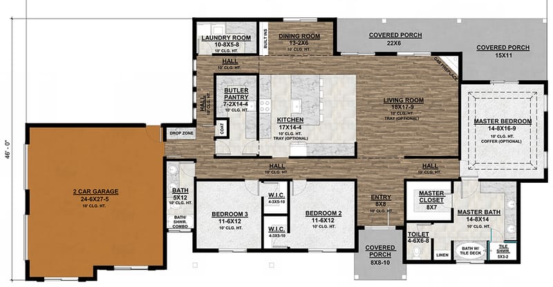 open concept ranch style house plans 3