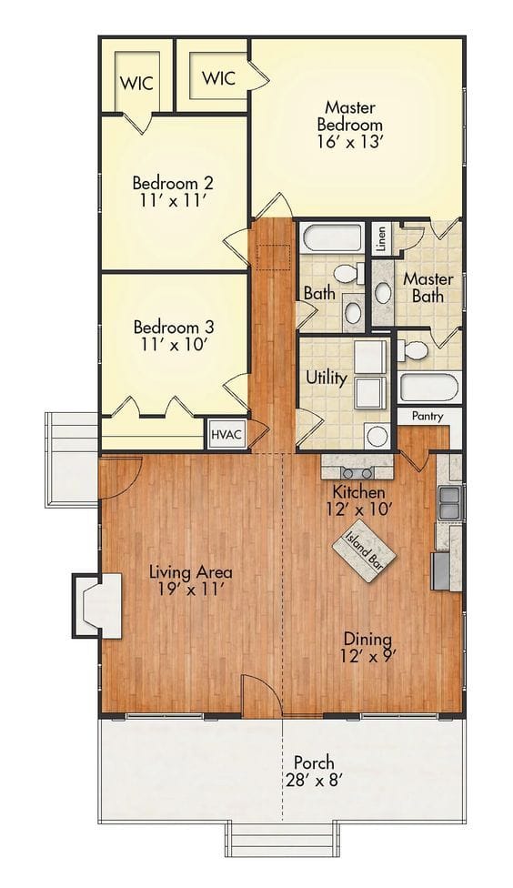 open floor plans with loft 2