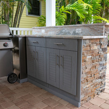 outdoor bar with granite top 2