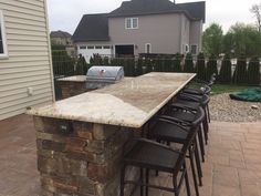 outdoor bar with granite top 3