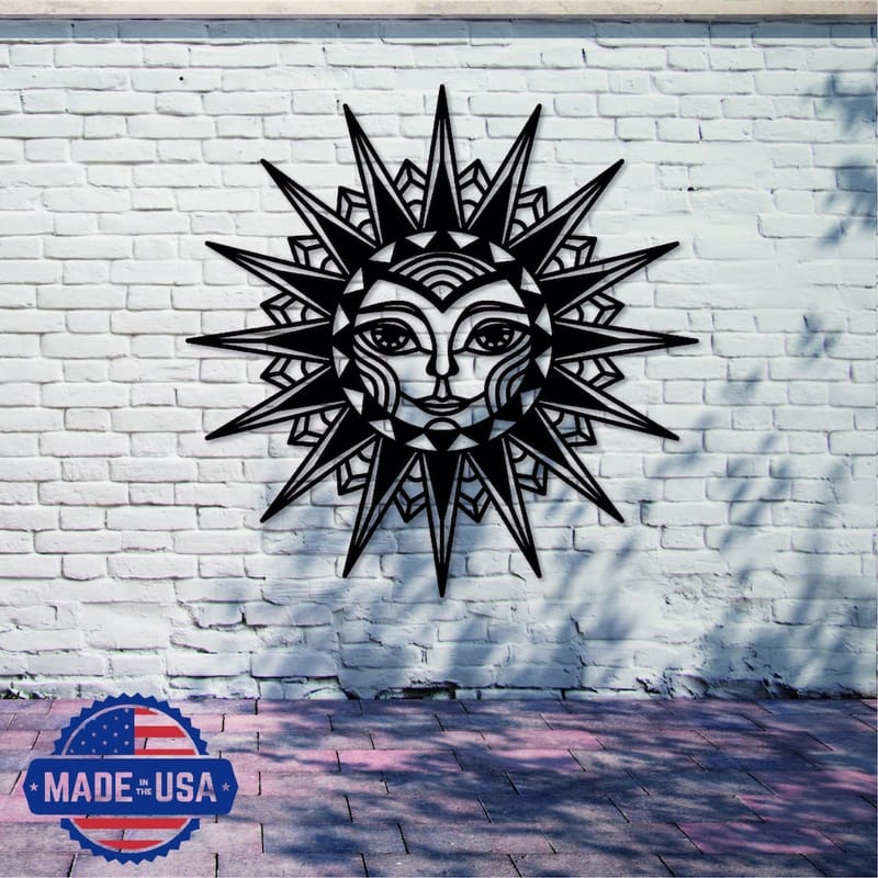 outdoor metal sun wall art 4