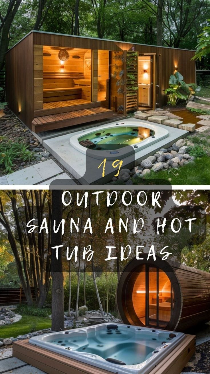 outdoor sauna hot tub combo 2