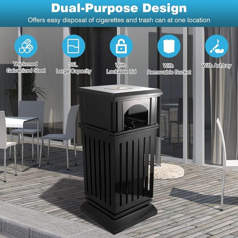 outdoor trash can for patio 5