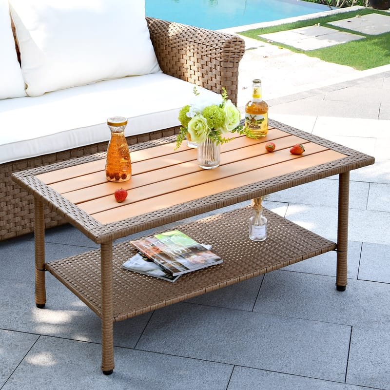 patio coffee table with storage 2