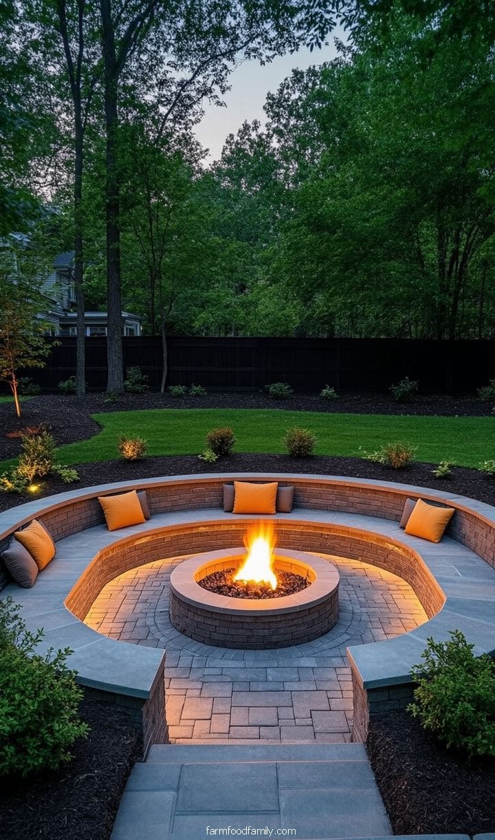 pavers for fire pit area 3