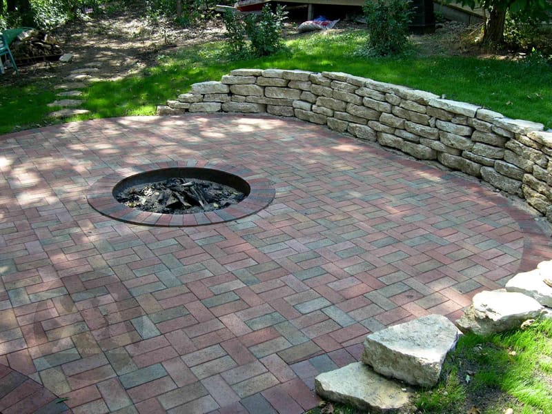 pavers for fire pit area 5