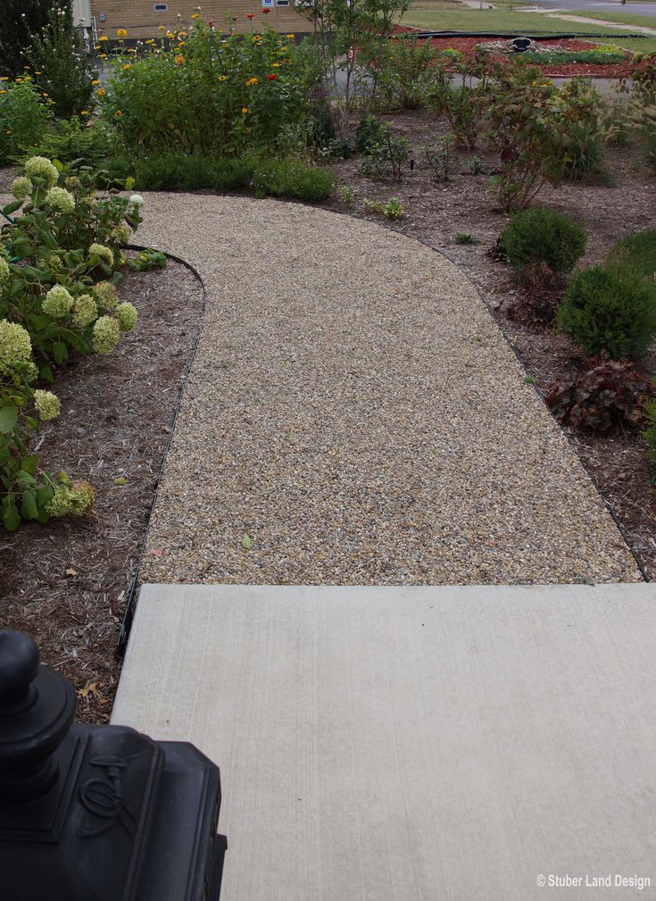 pea gravel and paver walkway 5