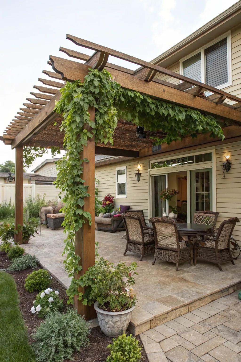pergola ideas attached to house 2