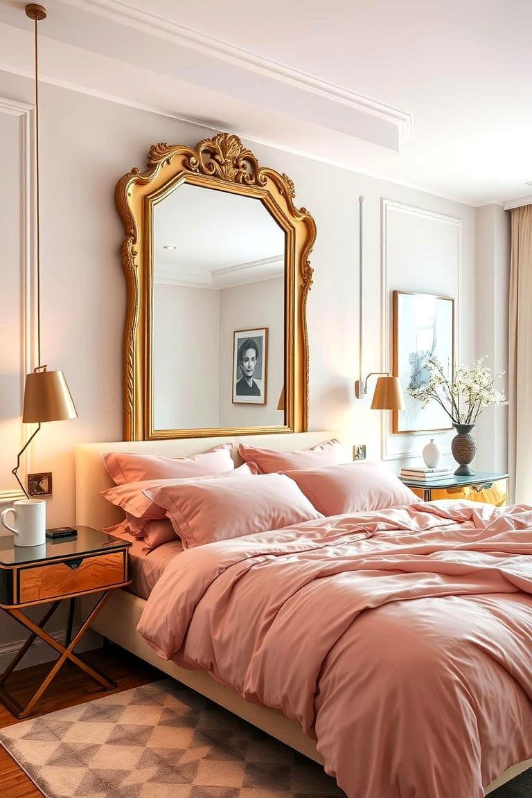 pink and gold bedroom set 5