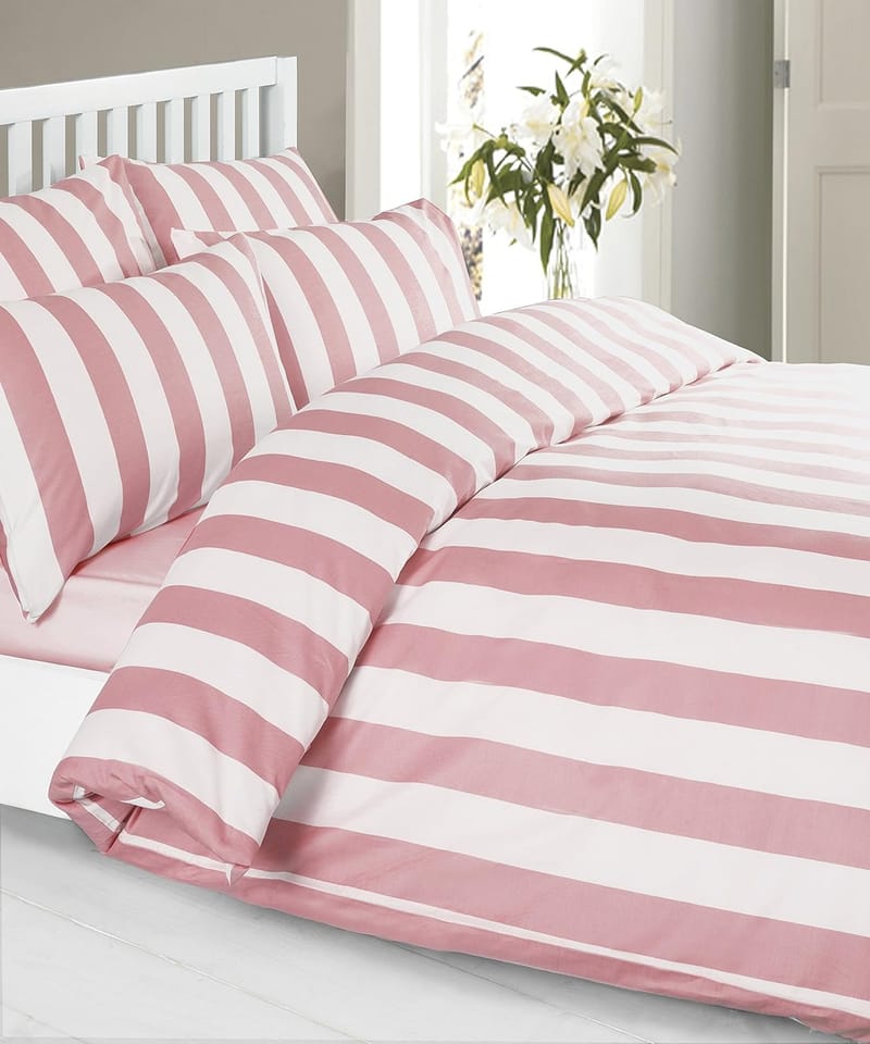 pink and white bed linen 4