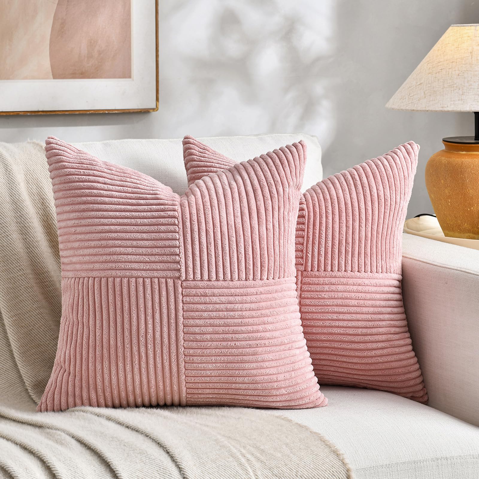 pink decorative pillows for bed 1