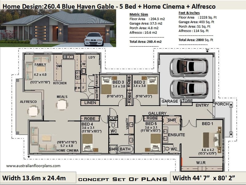 plans for a 5 bedroom house 2