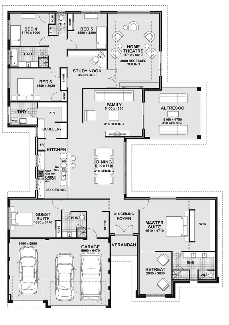 plans for a 5 bedroom house 3