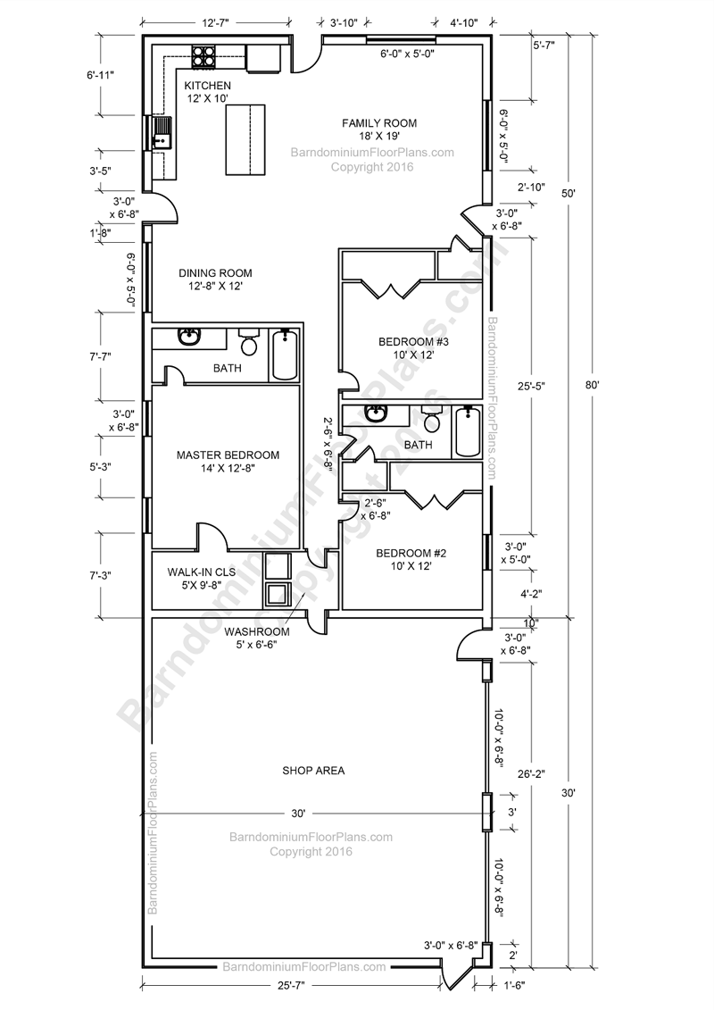 pole barn home house plans 4