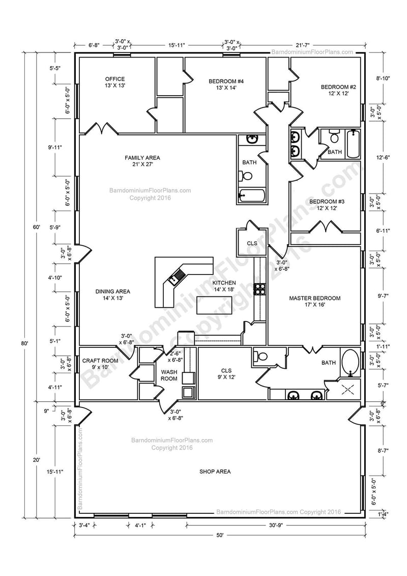 pole barn home house plans 2