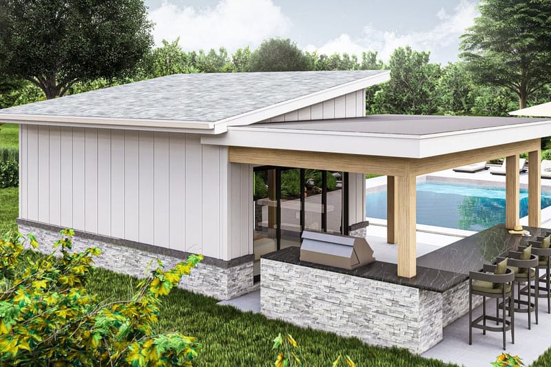 pool house plans with outdoor kitchen 3