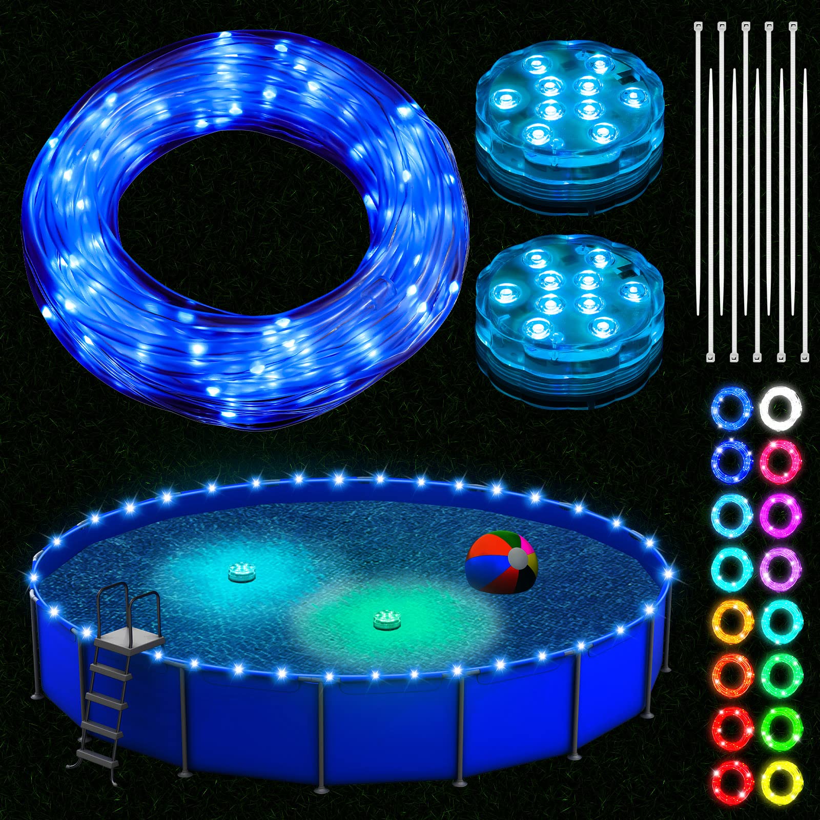 pool lighting for above ground pools 2
