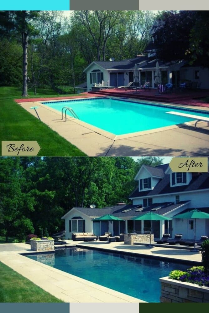 pool remodel ideas before and after 1