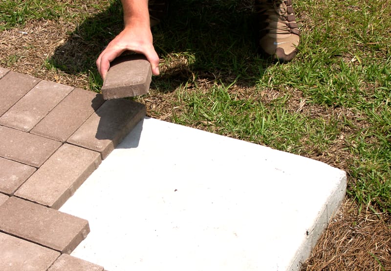 putting pavers on top of concrete 5