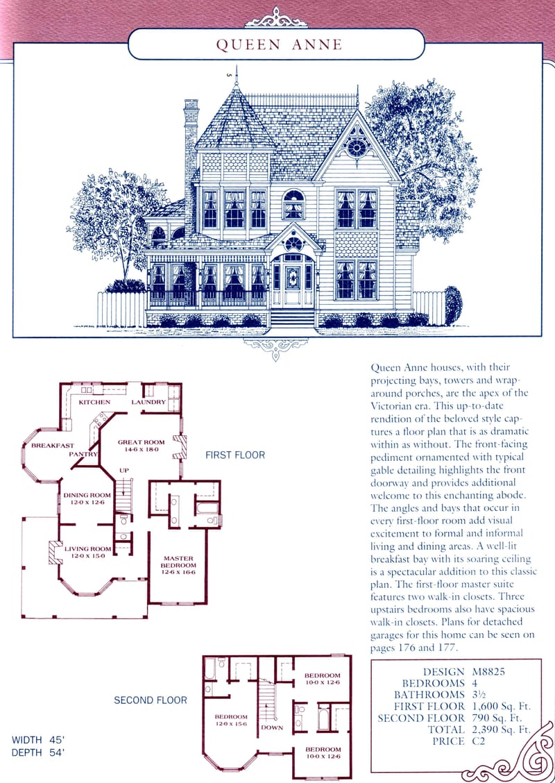 queen anne victorian house plans 2