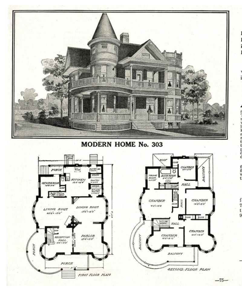 queen anne victorian house plans 2