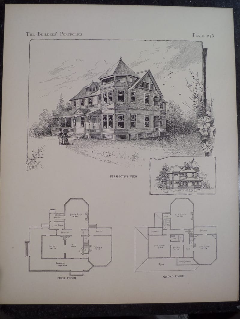 queen anne victorian house plans 4