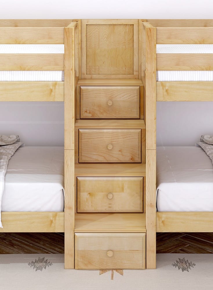 queen bunk bed with stairs 2