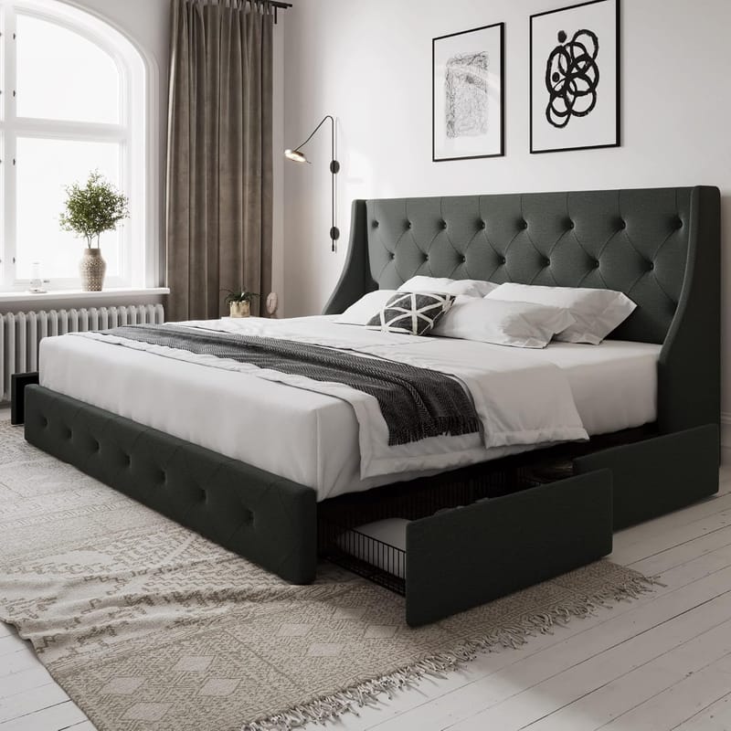 queen size bed with storage drawers 3