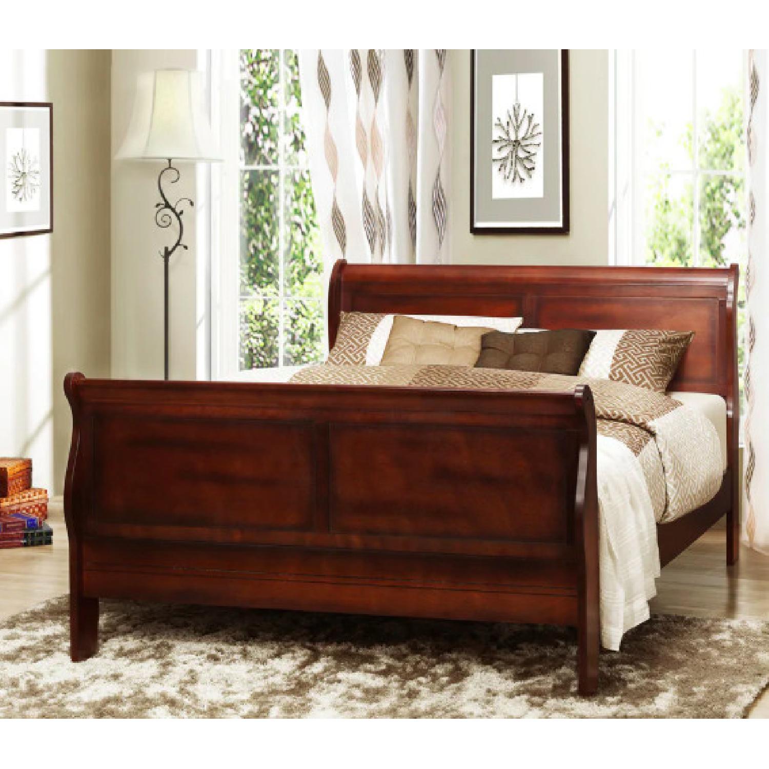 queen size sleigh bed frame 2