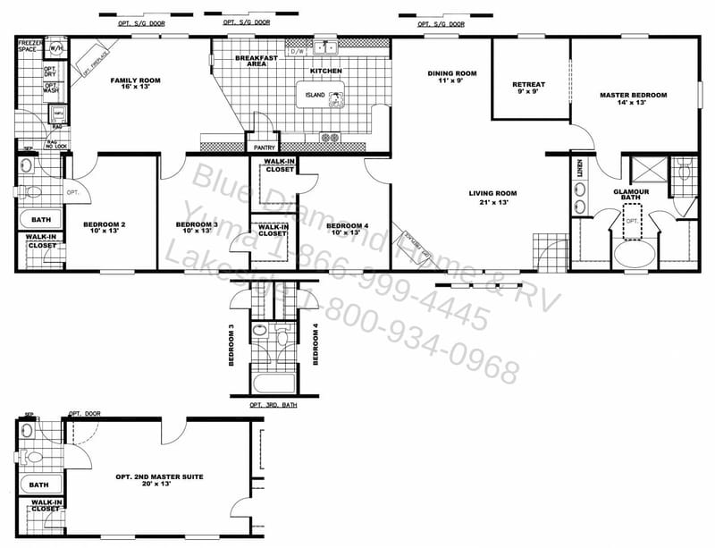 ranch floor plans with 2 master suites 5