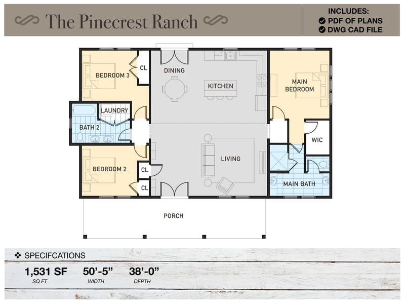 ranch floor plans with basement 5
