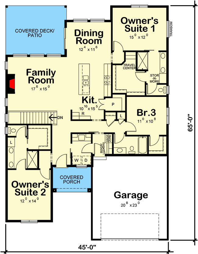 ranch floor plans with two master suites 1