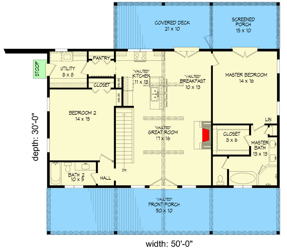 ranch home plans with basement 4