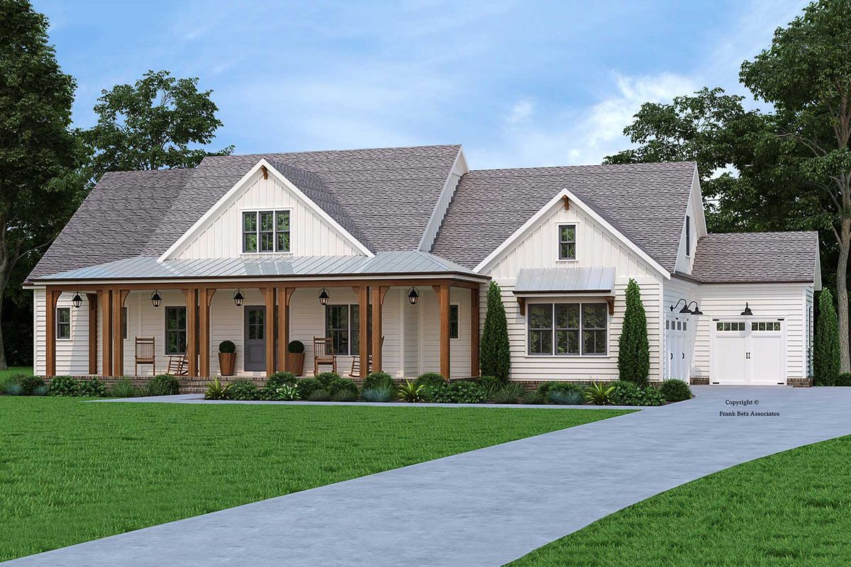 ranch home plans with front porch 5