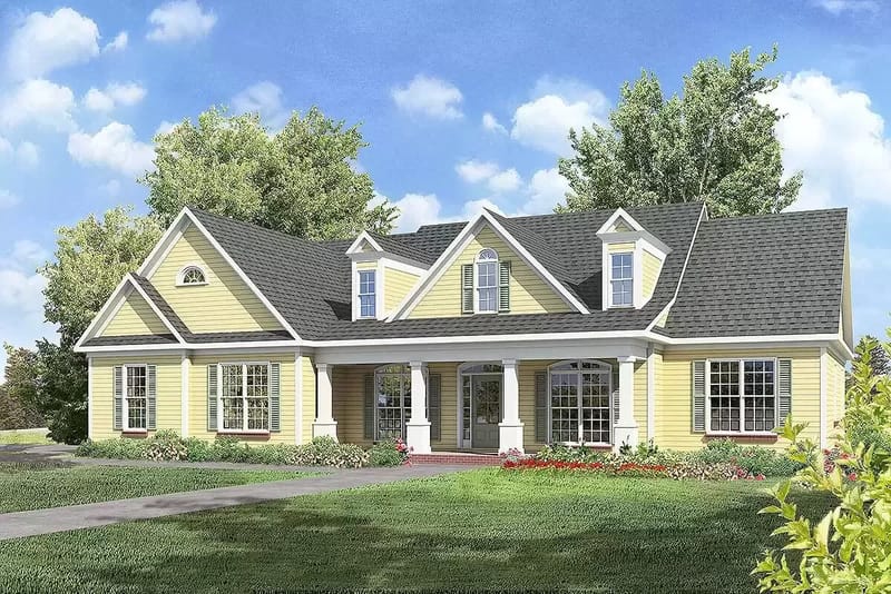 ranch home plans with front porch 1