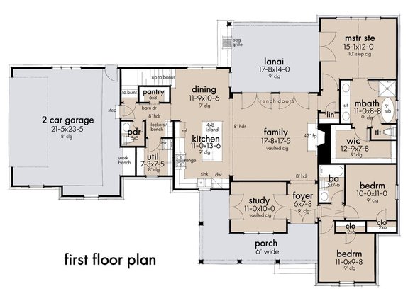 ranch home plans with open floor plan 3