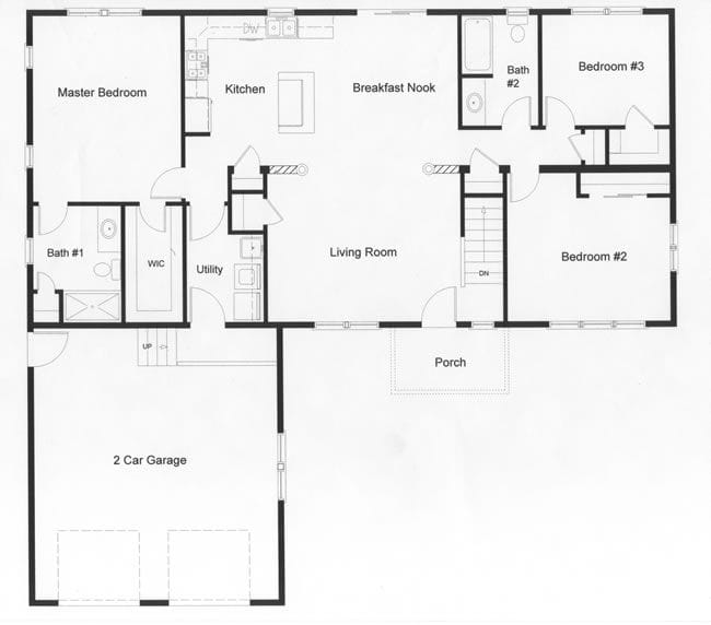 ranch house open floor plan 5