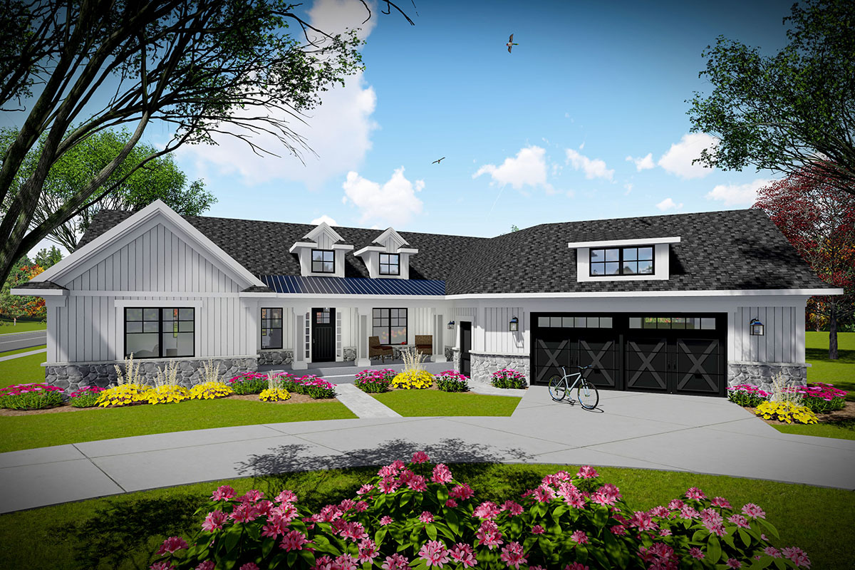 ranch house plans with garage 5