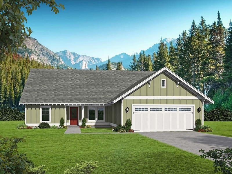 ranch house plans with garage 5