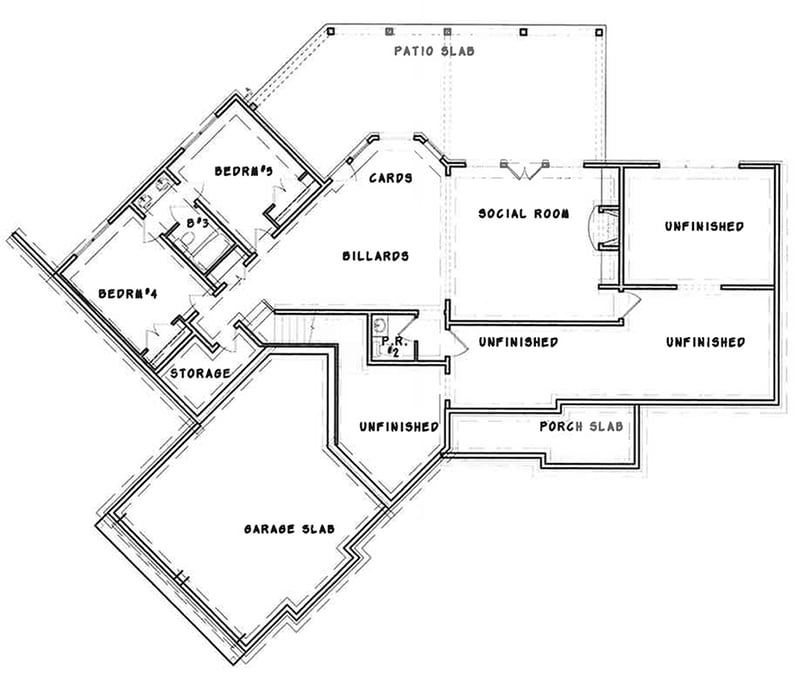 ranch house plans with walkout basement 4