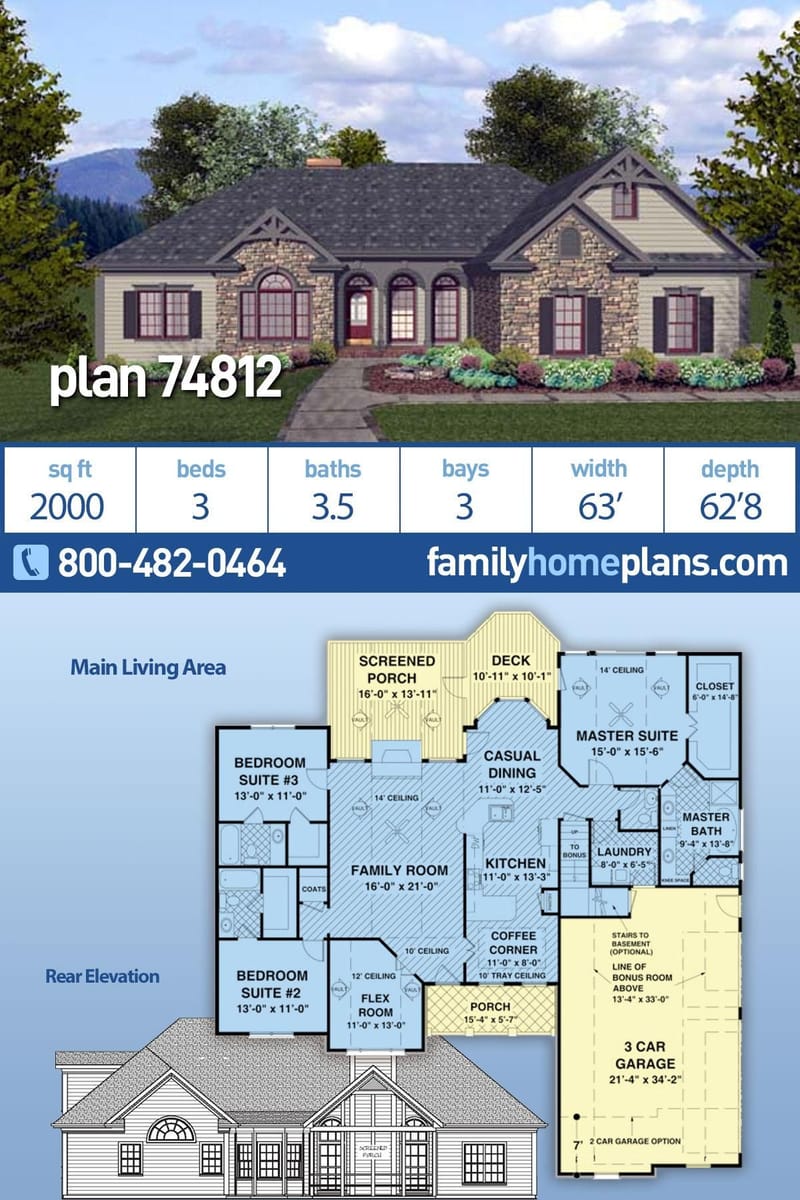 ranch style floor plans 2000 sq ft 3