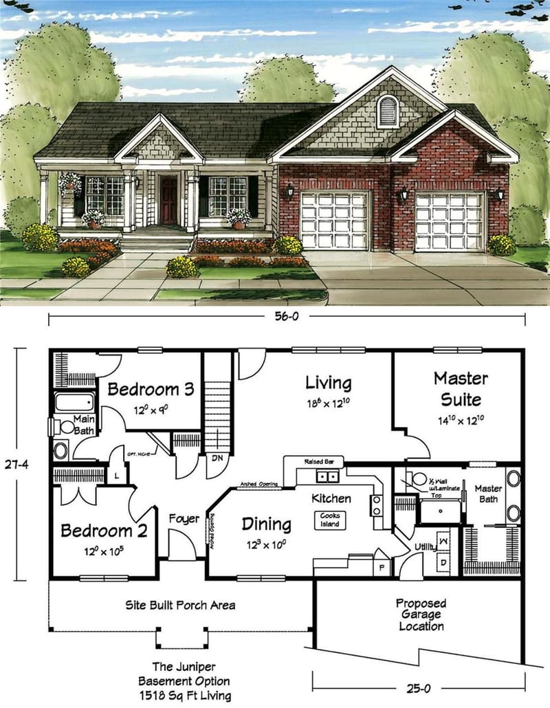 ranch style floor plans with basement 5