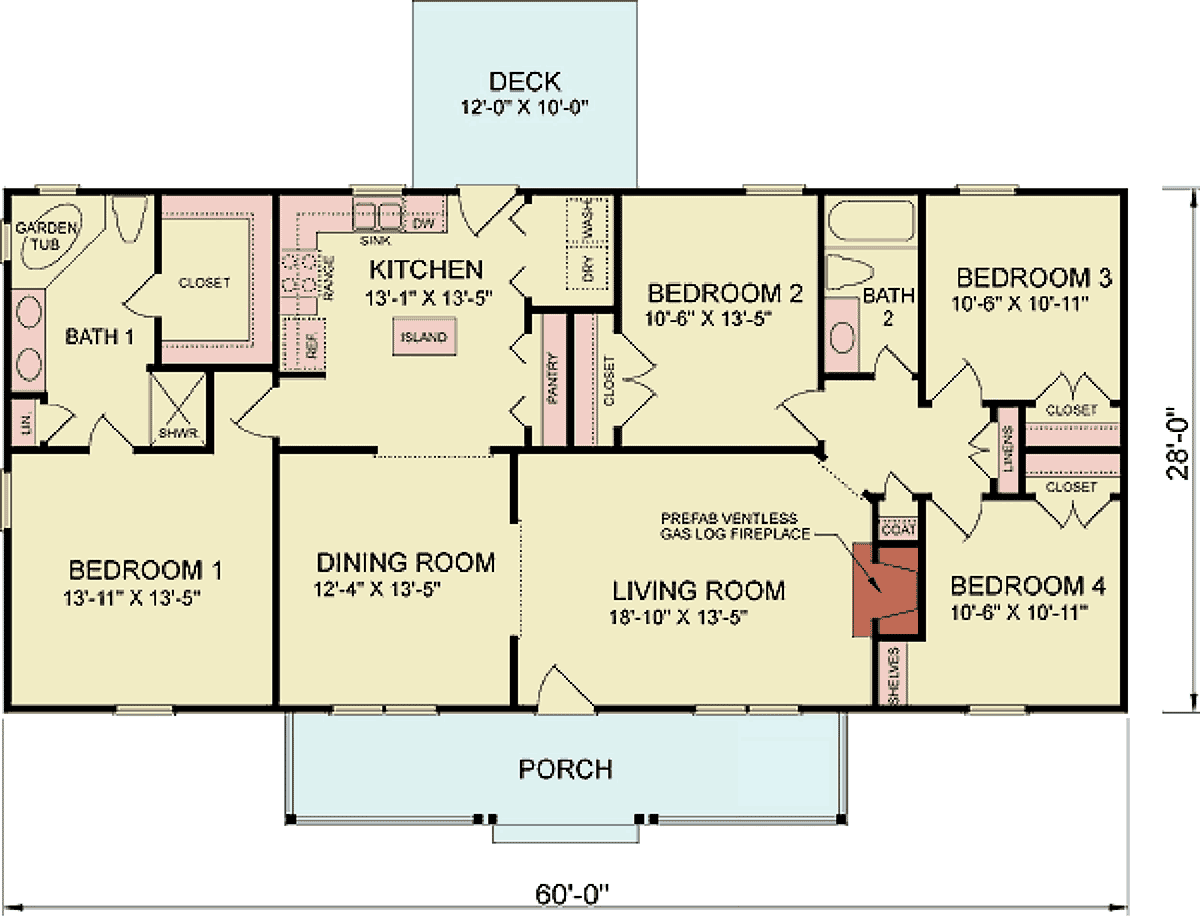 ranch style home floor plans with basement 5