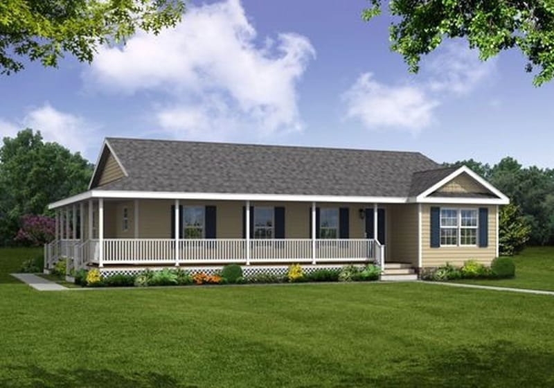 ranch style home wrap around porch 3