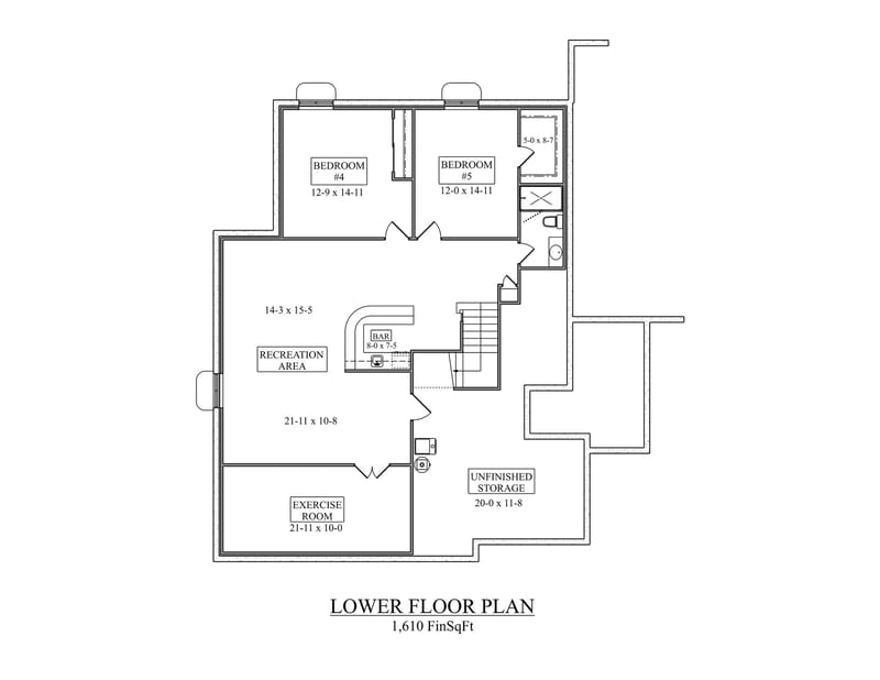 ranch style house plans with walkout basement 5