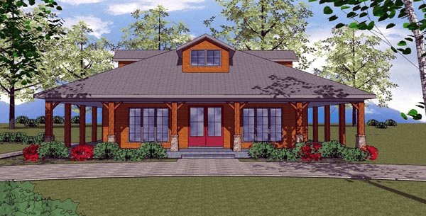 ranch style house with wrap around porch 5